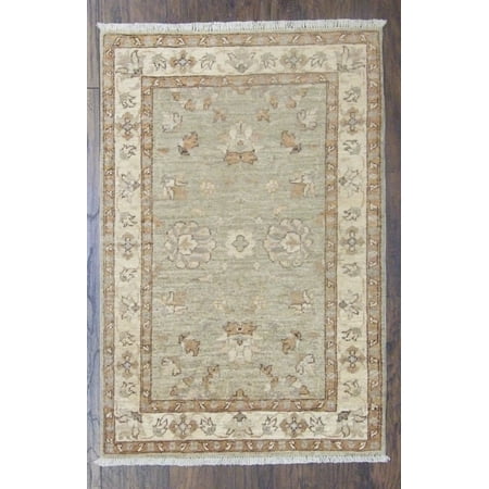 Wahi Rugs Hand Knotted Oushak Chobie Natural-dye 2'0"x4'0" -w525
