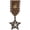 Brown, variant on Steampunk Star Pendant Brooch Pin Navy Medal Badge Lapel Pin Costume Accessories for Women Men Jacket Uniform