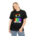 thumbnail image 2 of Human LGBTQ+ Pride Rainbow Flag Lesbian Gay Pride Ally Plus Size Shirts for Women, 2 of 8