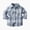 Blue, variant on YIWULA Toddler Boy Girl Fall Flannel Shirt Kid Baby Long Sleeve Button Down Plaid Shirts(10-11 Years,Khaki)
