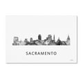 thumbnail image 2 of Sacramento California Skyline WB-BW' Canvas Art by Marlene Watson, 2 of 4
