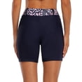 thumbnail image 6 of Women's Board Short High Waist Stretchy Swimsuit Bottom Swim Trunk, 6 of 6