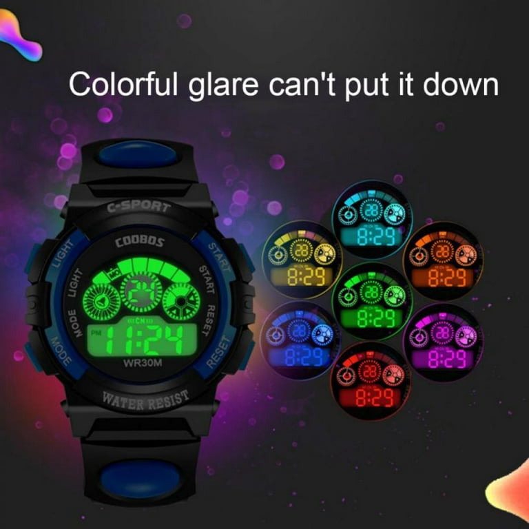 KIDPER Kids Digital Watch, Boys Sports Waterproof Led Watches with Alarm  Wrist Watches for Boy Girls Children