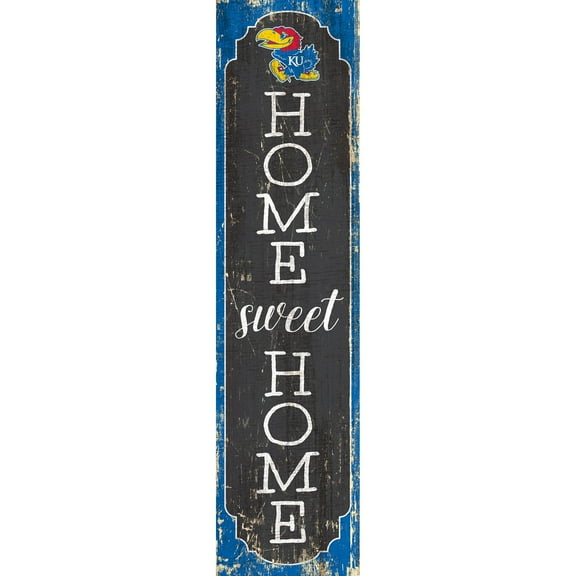 Kansas Jayhawks 24" Home Sweet Home Leaner Sign