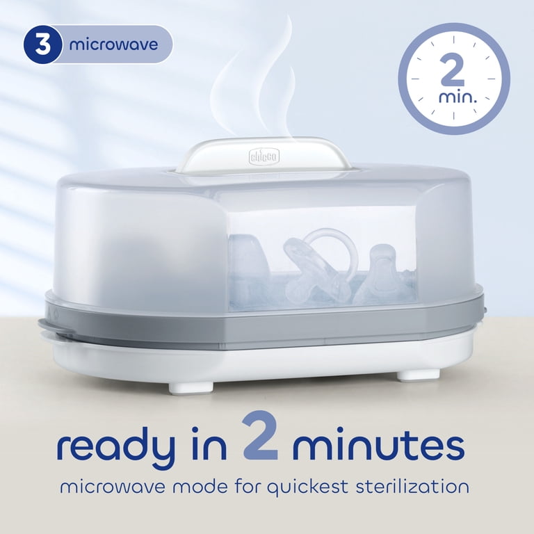 Chicco 3-in-1 Electric Steam Sterilizer, White photo 5
