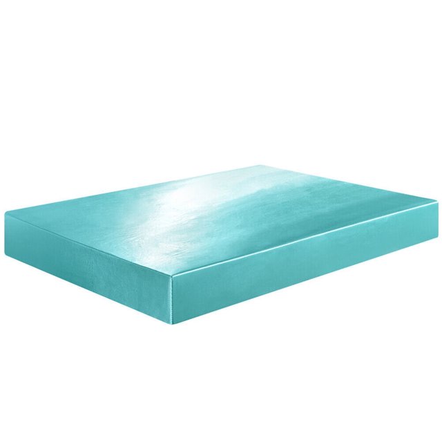 Sábana ajustable de bolsillo profundo de 12 pulgadas solamente, sábana ajustable para colchón de hasta 12 pulgadas, sábana ajustable tamaño king, cian