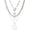 3pc Silver -2, variant on Star Y2k Silver Necklace Grunge Layered Necklace Cute Aesthetic Stack Toggle Chain Necklaces Gothic Vintage Emo Jewelry Set for Women