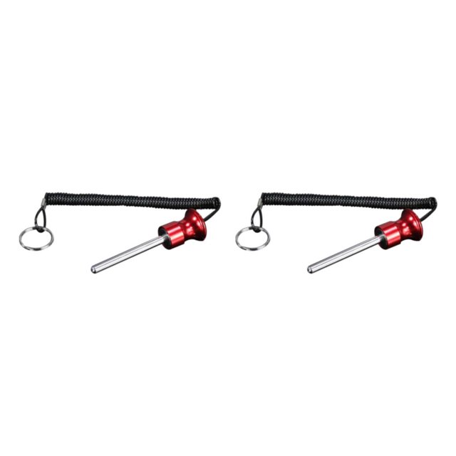 Transemion Universal Magnetic Weight Stack Pin for Versatile Fitness Training 8x80mm Red 2Set