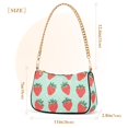 thumbnail image 3 of FORMRS Womens Shoulder Bag with Chain Strap Clutch Purse Cute Tote Handbag, Red Strawberry, 3 of 7