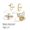 HB225, variant on Geometric Gold Plated Knuckle Rings Set for Women - Fashion Alloy Statement Ring Set - European American Style