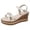 A-White, variant on Espadrille Wedge Sandals for Women Braided Knot Ankle Strap Open Toe Platform Sandal Slingback High Wedge Heel Dess Shoes White-7.5