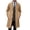 04#Khaki, variant on Mens Fall Winter Business Outerwear Mid Length Fabric Blend Notched Lapel Slim Fit Long Overcoat