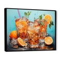 thumbnail image 2 of Designart "Cocktail of Tropical Soda II" Food & Beverage Floater Framed Wall Art Living Room, 2 of 7