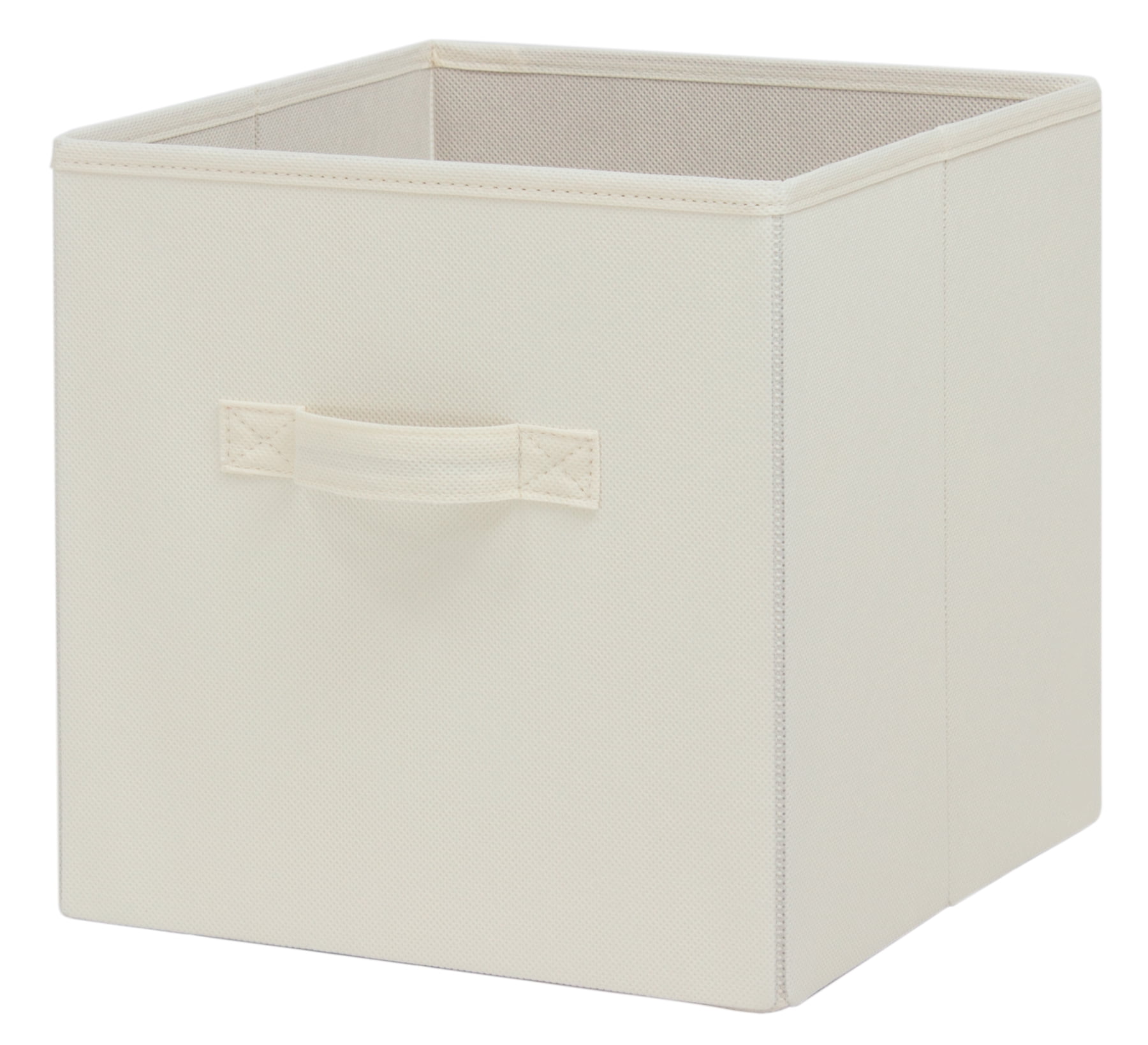Set of 12) Collapsible Fabric Cubes, 11 Storage Bins - White, 10.5 x 11 -  Fry's Food Stores