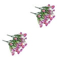 thumbnail image 4 of Bewildely Paquete de flores artificiales, plantas falsas de plástico, ramo de ramas resistente a los rayos UV para exteriores, accesorios para Type2 NO2, 4 of 6