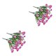 thumbnail image 1 of Bearachild Flores artificiales plantas falsas al aire libre resistentes a los rayos crisantemo salvaje cabezas de imitación ramo ventana hogar Rosa roja 2Conjunto, 1 of 6