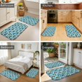 Blue Monster Pattern Monster Cartoon Truck Blue Pattern Bath Mat Set Of 2,Non-Slip Rug for ...