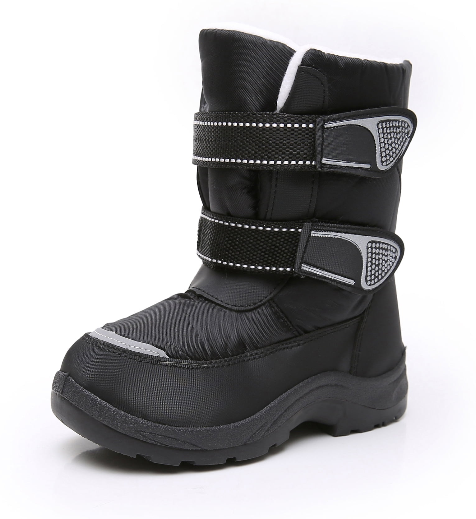 Apakowa Kids Boys Snow Boots Winter Waterproof Slip Resistant Cold Weather Boots (Toddler/Little Kid/Big Kid)
