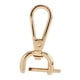 thumbnail image 4 of Cierres giratorios de langosta, cierres para bolsos, accesorios de cuero PU, cierres para llaveros, ganchos giratorios, clips de gatillo para correas , Oro de 16 mm 16mm Oro, 4 of 8