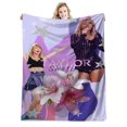 thumbnail image 1 of Fans Of Music, Singer Flannel Blanket, Gift Blanket Nap Blanket Star Blanket--SinKeeU, 1 of 4
