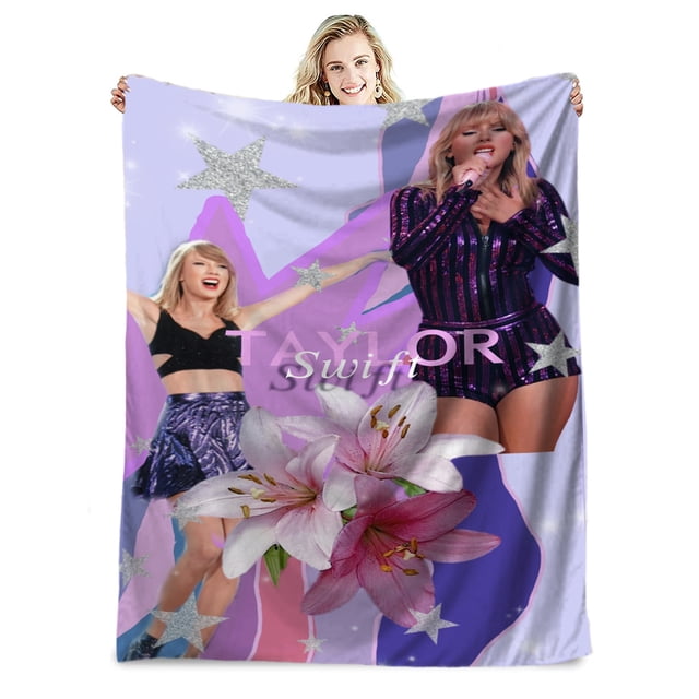 Fans Of Music, Singer Flannel Blanket, Gift Blanket Nap Blanket Star Blanket--SinKeeU