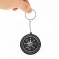 thumbnail image 5 of Luxshiny 6-Pack Compass Keychain Set with Design, Assorted Colors, Perfect for Outdoor, Travel, and Everyday Use, 5 of 6