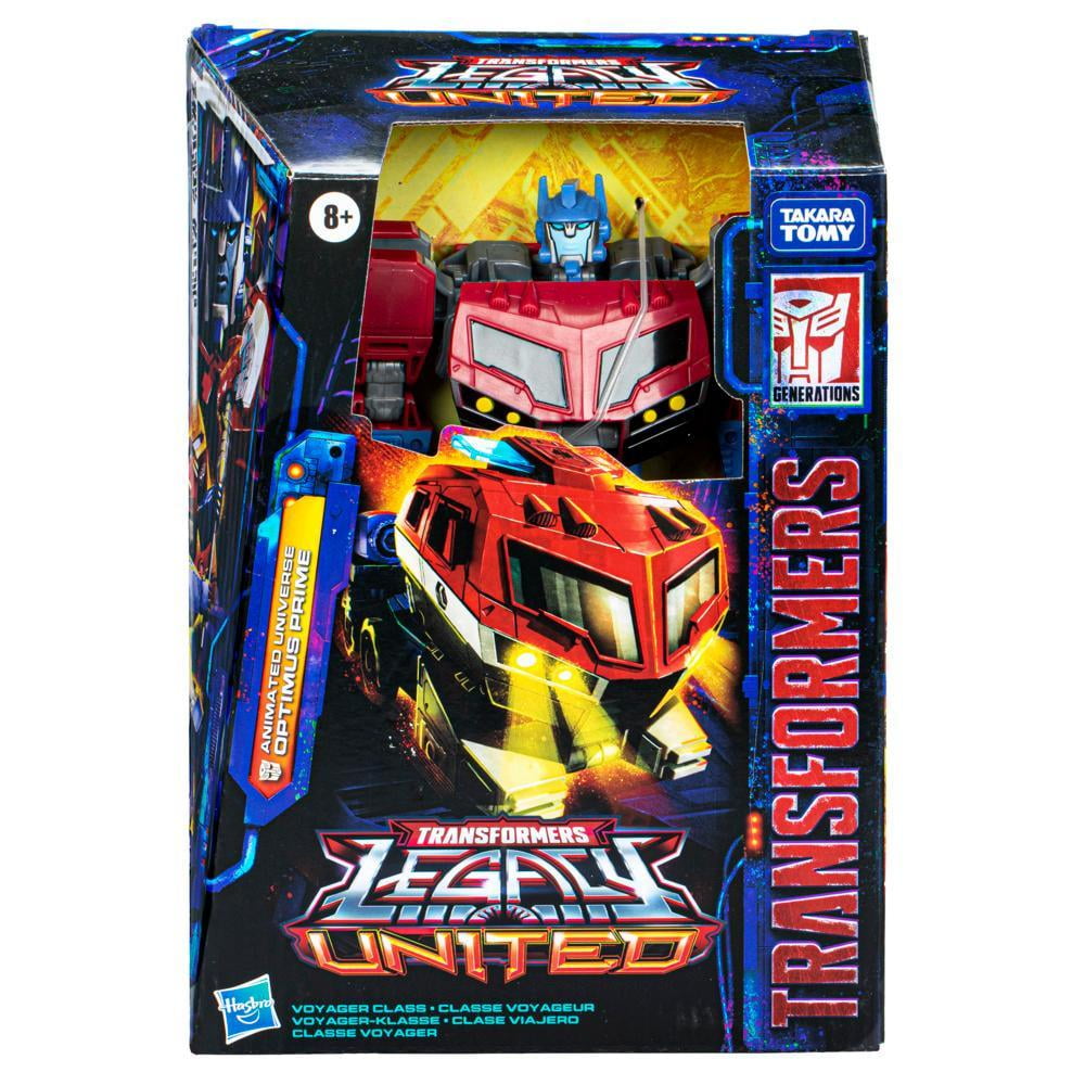 Transformers Legacy United Voyager Animated Universe Optimus Prime 7” Action Figure, 8+