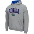 thumbnail image 2 of Men's Colosseum Heather Gray Florida Gators Arch & Logo 3.0 Pullover Hoodie, 2 of 3