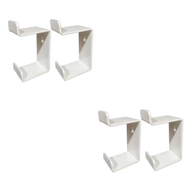 Naiovety Soporte para auriculares de 2 piezas Soporte de pantalla de estilo minimalista Controlador de montaje en pared Versatilidad de blanco 2Conjunto