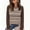 # Brown, variant on Long Sleeve Shirts for Women Crewneck Striped Tshirts Casual Fall Tops Black 3XL