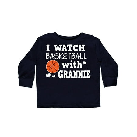 

Inktastic I Watch Basketball with Grannie Gift Toddler Boy Girl Long Sleeve T-Shirt