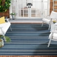 thumbnail image 2 of SAFAVIEH Courtyard Michael Striped Indoor/Outdoor Area Rug, Navy/Blue, 8' x 11', 2 of 6