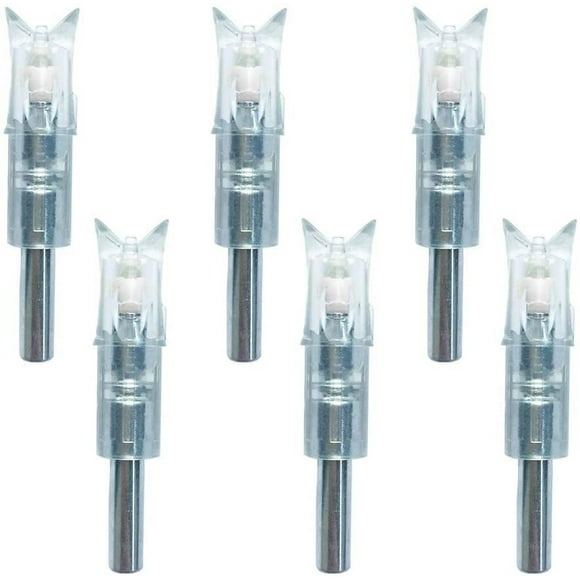 6-Pack Lighted Nocking for 7.62mm Diameter Crossbow Bolts, Colorful