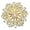 Golden white, variant on Stylish 3D Snowflake Brooch Designed To Enhances Any Ensembles Lapel Pin Suitable For Casual And Formal Settings