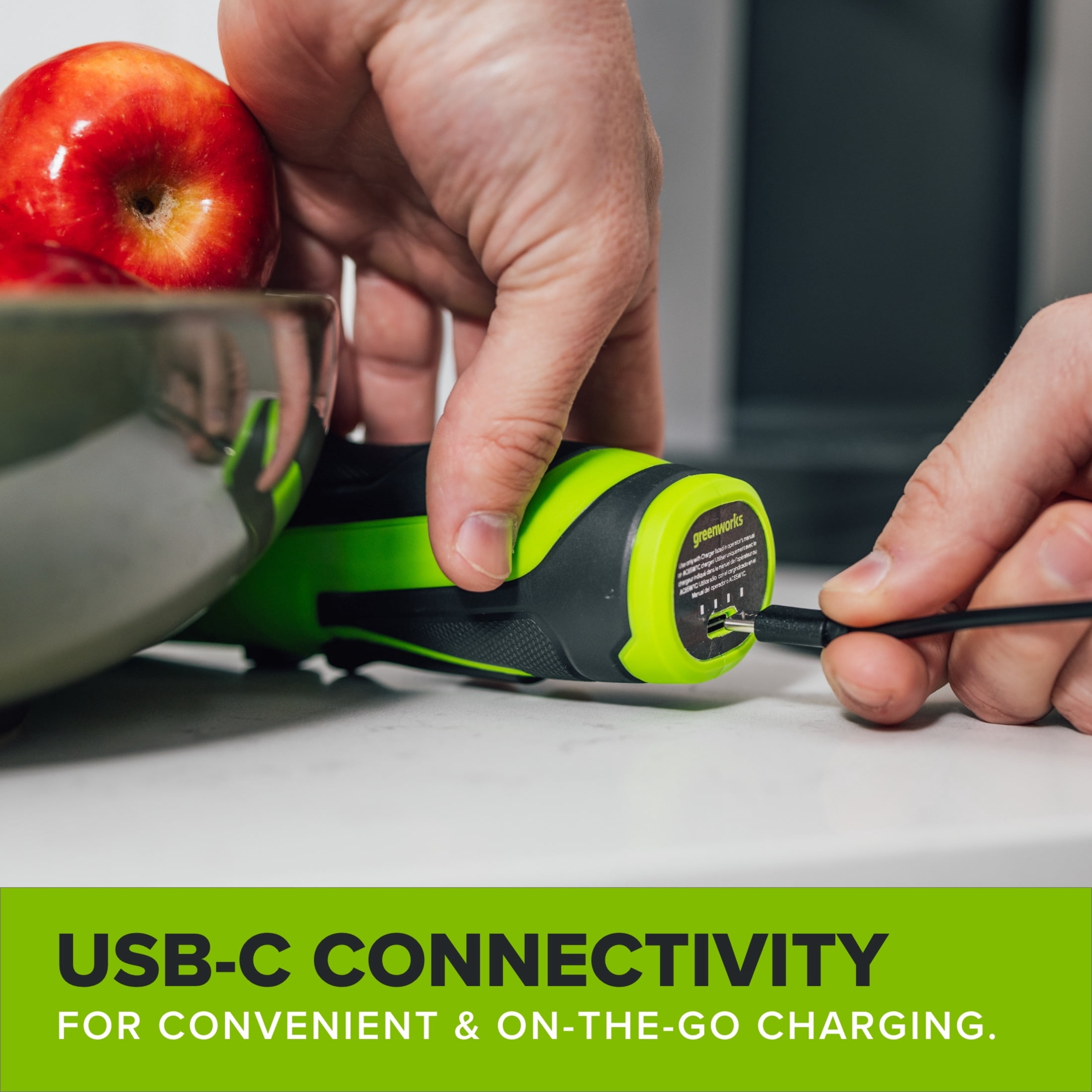 Greenworks Cordless 8V Power Screwdriver with 1/4" Hex Quick Connect and 5 Speed Clutch, SD306A1