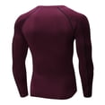 thumbnail image 4 of CONZONE Mens Workout T-Shirts Long Sleeve Gym Fitness T Shirts For Men Crew Neck Solid Color Tight Stretchy Athletic Tee Tops, 4 of 4