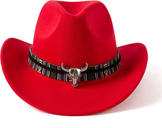1352 Shapeable Western Cowboy Hat For Men Women Fedoras Wool Cap Felt Cowgirl 100% Wool Men main image 4