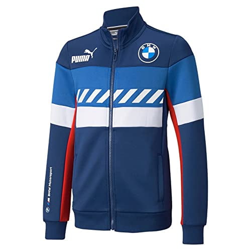 Puma Kids Boys Bmw M Motorsport Sds Coats Jackets Outerwear Casual - Blue - Size 6