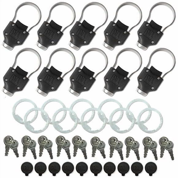 Pop & Lock Verrou de Hayon PL9900-10PK Empêche le Retrait du Hayon; Universel; Ensemble de 10; à Clé Aléatoirement