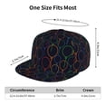 thumbnail image 6 of Haiem Colorful Balloons Classic Snapback Cap Flat Bill Hat Baseball Cap Adjustable Size Cotton Dad Hat, 6 of 9