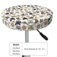 thumbnail image 4 of Daiia Cute Cats Stool Covers Round,Round Bar Stool Covers Waterproof Bar Chair Covers Washable Stool Cushion Slipcover for 12-14 Inch Chair-13 inch, 4 of 7