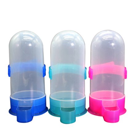 Plastic Bird Feeder Waterer Automatic Food Water Feeder With Cage