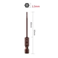 thumbnail image 1 of 65mm H1.5-H6 Alloy Steel Magnetic Hex Head Screwdriver Bits Screw Driver Tools, 1 of 7