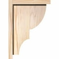 thumbnail image 3 of 5 1/2"W x 10"D x 14"H Ridgewood Smooth Corbel w/Backplate, Douglas Fir, 3 of 9
