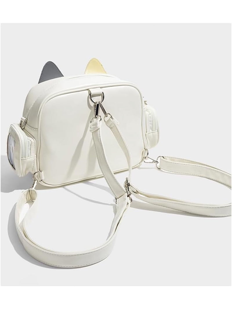 Kawaii cat ita bag pin display backpack furry crossbody y2k cute shoulder purse Amazon.com: JRNDNIUO Cute Cat Ita Bag Pin Display Backpack  main image 2