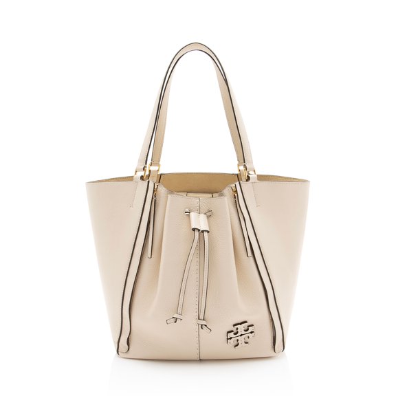 Pre-Owned Tory Burch Leather McGraw Dragonfly Oversized Tote