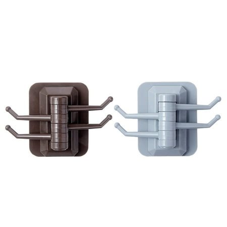 

WEPRO Four-Connected Rotating Hook Wall Rack Without Punching Strong Sticky Hook