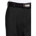 thumbnail image 2 of RGM Dress Pants for Men Slim fit Modern Flat-Front - Formal Business Wrinkle Free No Iron Black-Expandable 46W x 32L-Slim, 2 of 4