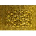 thumbnail image 1 of Ahgly Company Machine Washable Indoor Rectangle Oriental Yellow Industrial Area Rugs, 8' x 12', 1 of 4