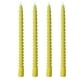 thumbnail image 2 of Set de 4 velas de cera alargadas | Velas sin aroma de 9.84 pulgadas en colores mixtos | Decoración para el hogar, fiestas, bodas, banquetes, cenas | Compatible con portavelas estándar | 2x2x25 cm, 2 of 6